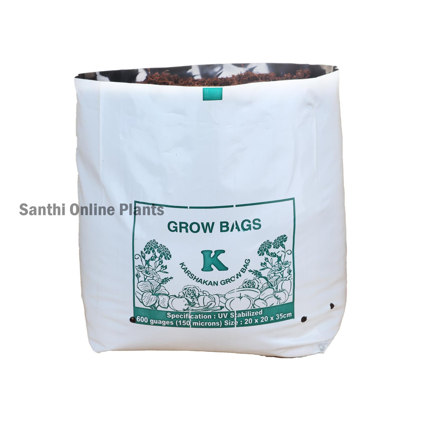 White Grow bag 20 * 20 * 35 (20 Pcs)