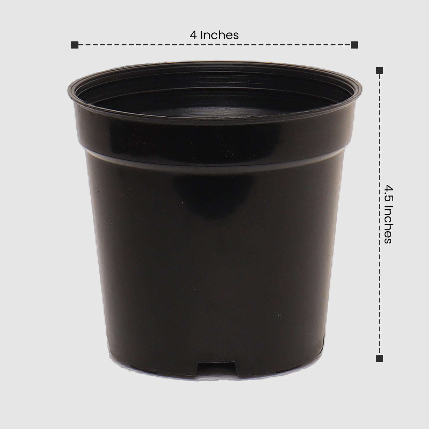 4″ POT BLACK(Pieces: 5)