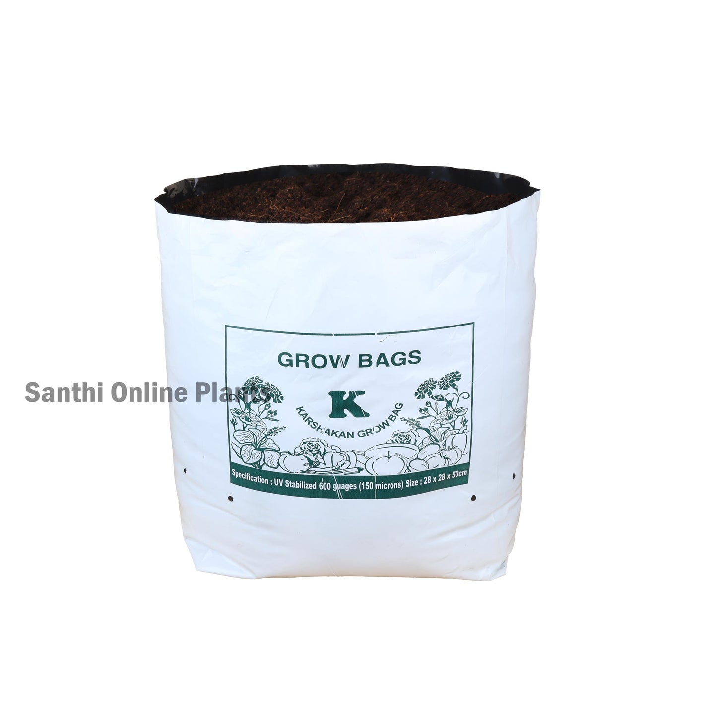 White Grow bag 28 * 28 (20 pcs)