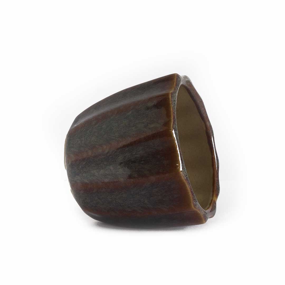 Line Violet Ceramic Pot (Small)