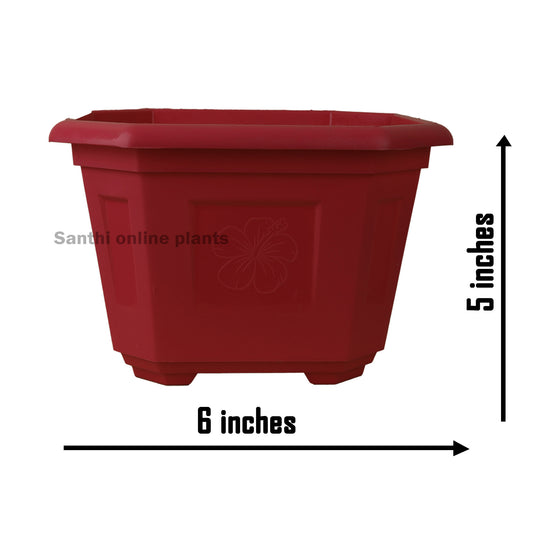 6″ Octa Pot Brown (Pieces: 5)