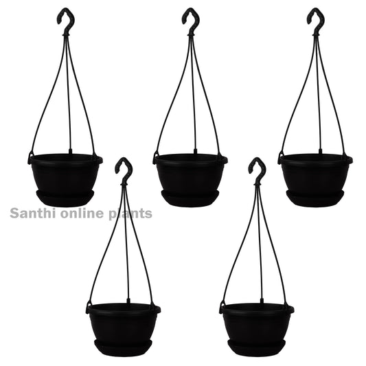 8″ Hanging with Plate Black (Pieces: 5)