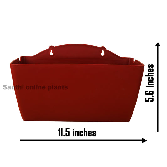 11.5’’Wall Mounting Pot Brown(Pieces: 3)