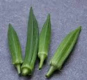Green short bhendi seeds