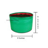 Green Grow Bag 9*6 (5 Pcs)